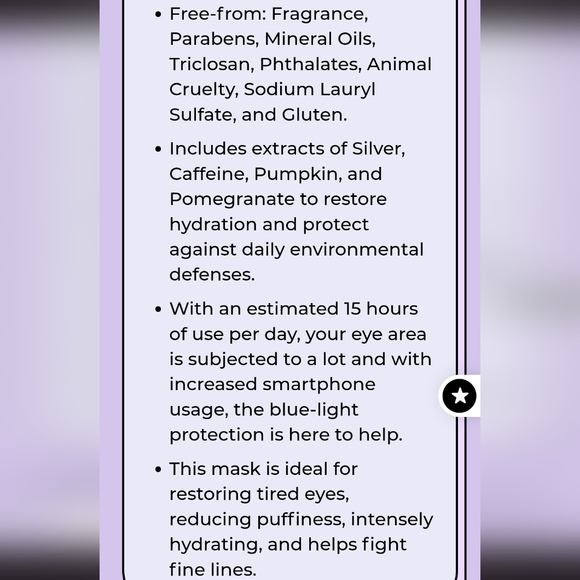 🆕 VITAMASQUE Morning Google Eyemask - Picture 6 of 9